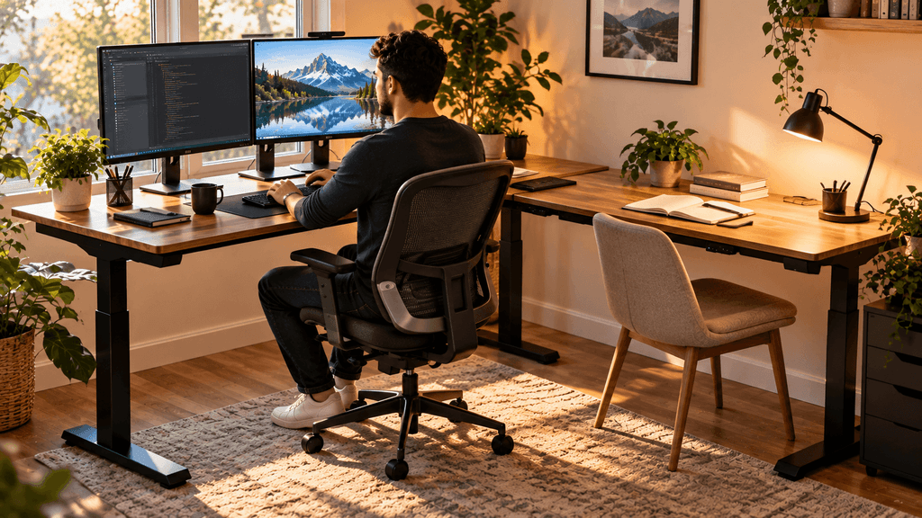 L Shaped Standing Desk